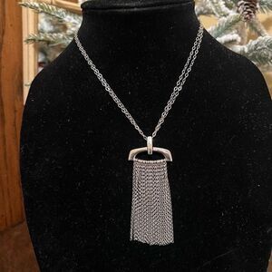 ELLE Collection Sterling silver fringe Necklace 925